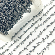 Hematite Cluster Dangle Oxidized Wire Chain